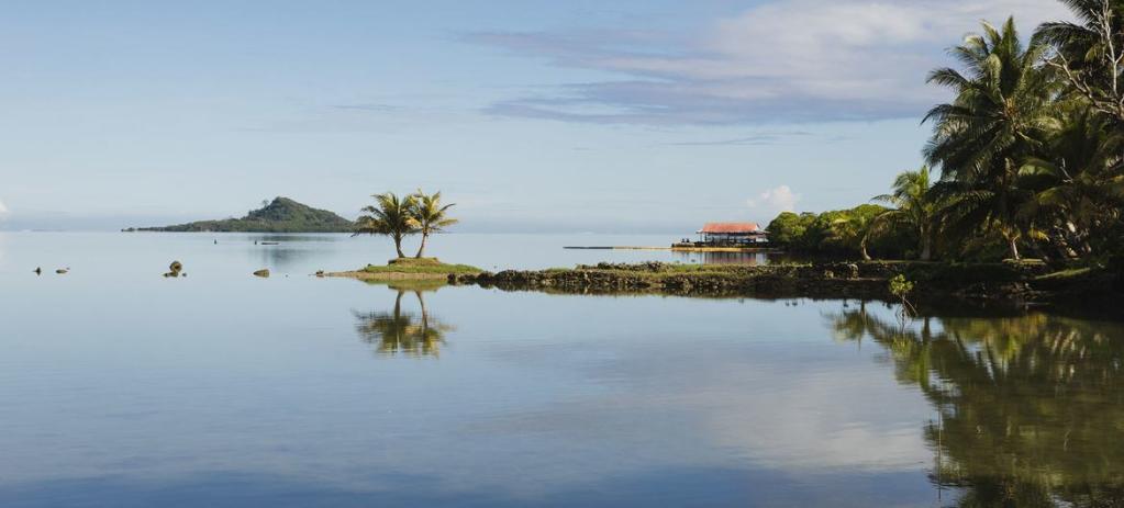 Picture of Micronesian islands and Ocean in the North Pacific